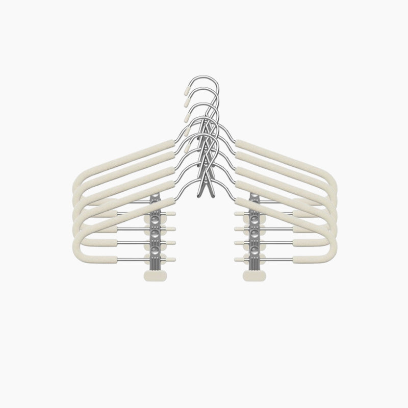 Non-Slip Clothes Hangers with Clips and Hook