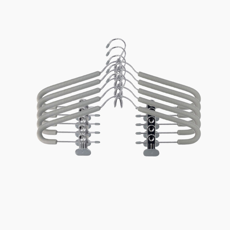 Non-Slip Clothes Hangers with Clips and Hook