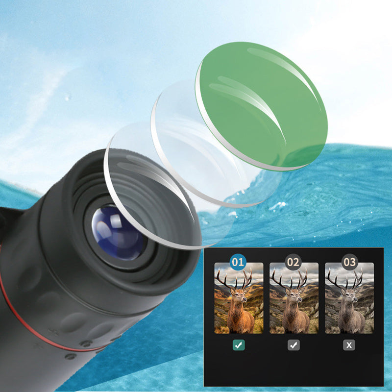 🔭 50% OFF NOW! ✨ Outdoor Portable Monocular Telescope - 12x50 High Definition with Smartphone Adapter for Adventures 🌄📱