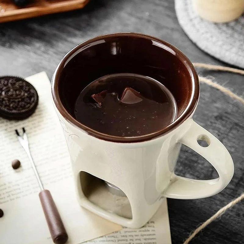 ✨🔥Ceramic Chocolate Fondue Mug🕯️