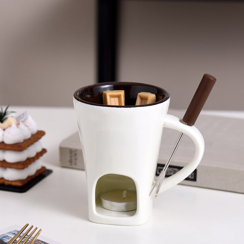 ✨🔥Ceramic Chocolate Fondue Mug🕯️