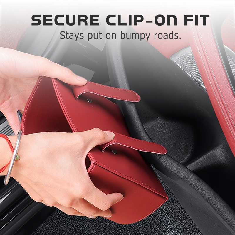 🥳2026 HOT SALE🥳🚗🧺 50% OFF! Leather Car Door Cup Holder – Wide‑mouth opening, easy reach for drinks & phone. Clip‑on secure fit. PU leather, tough & stylish. 🛡️✨