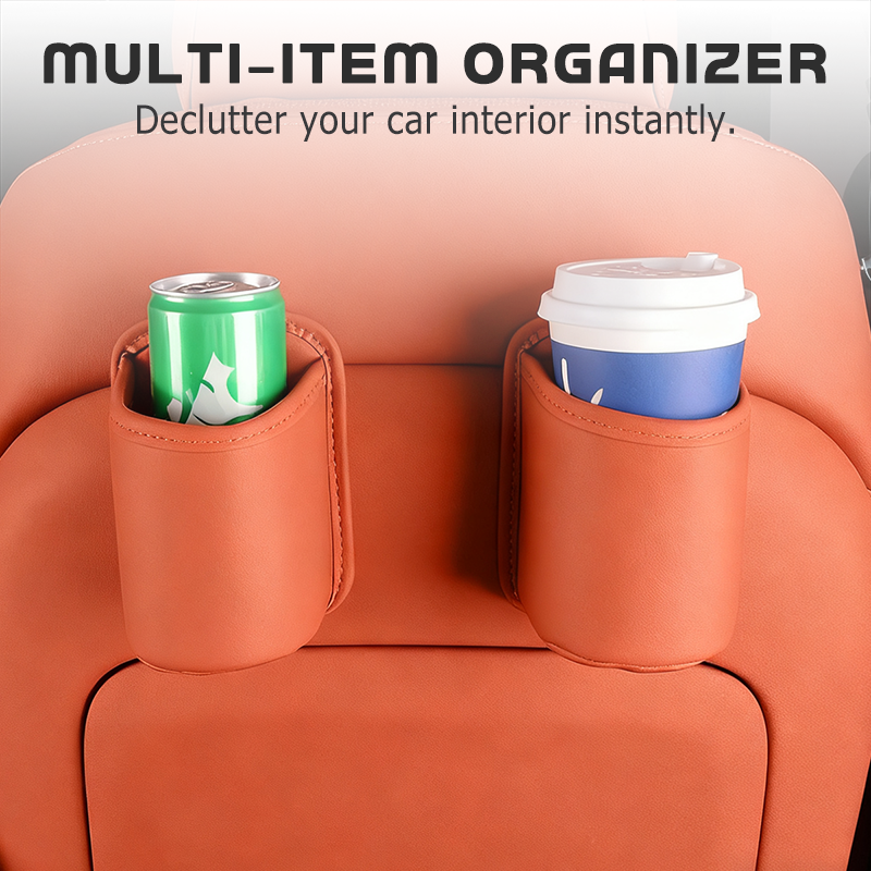 🥳2026 HOT SALE🥳🚗🧺 50% OFF! Leather Car Door Cup Holder – Wide‑mouth opening, easy reach for drinks & phone. Clip‑on secure fit. PU leather, tough & stylish. 🛡️✨