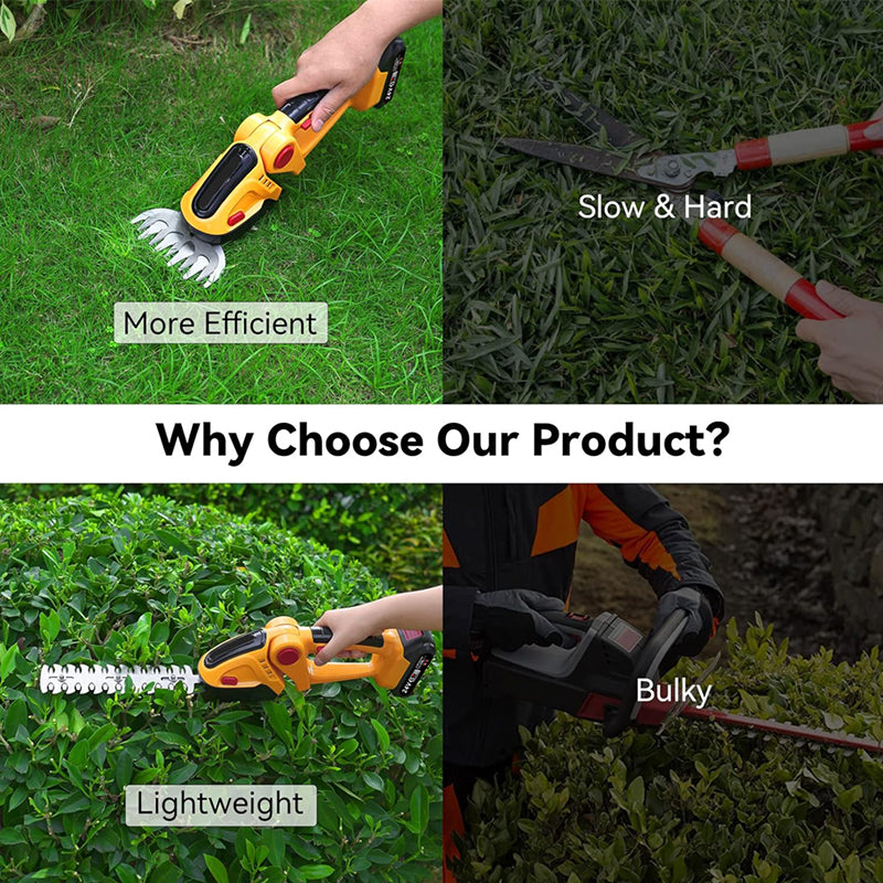 ⌛limited-time 50% off💥2-in-1 Handheld Hedge Trimmer