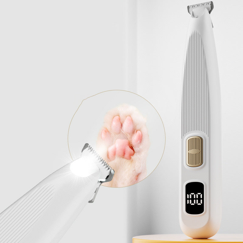 Pet-safe electric shaver with LED light