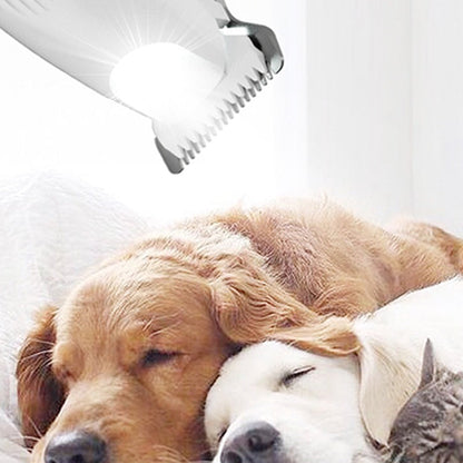 Pet-safe electric shaver with LED light