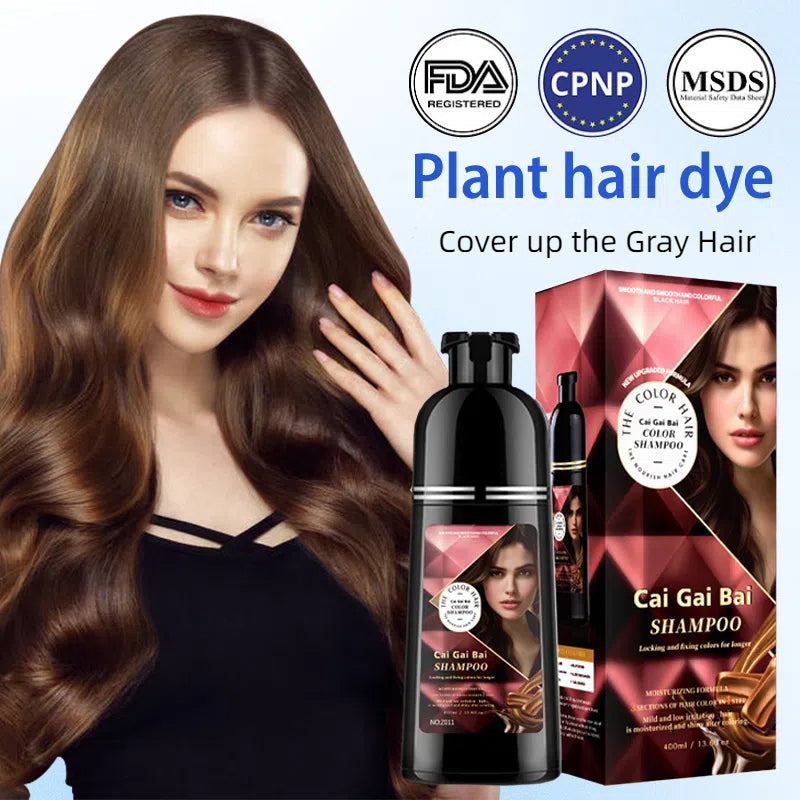 🍎 NOW 50% OFF!✨ Instant hair colouring shampoo with herbal extracts for men and women