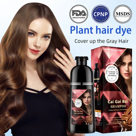 🍎 NOW 50% OFF!✨ Instant hair colouring shampoo with herbal extracts for men and women
