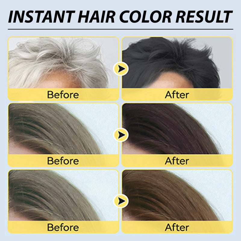🍎 NOW 50% OFF!✨ Instant hair colouring shampoo with herbal extracts for men and women