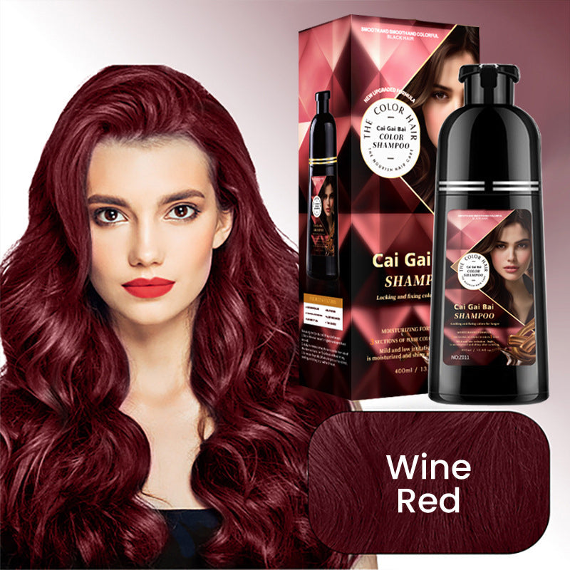 🍎 NOW 50% OFF!✨ Instant hair colouring shampoo with herbal extracts for men and women
