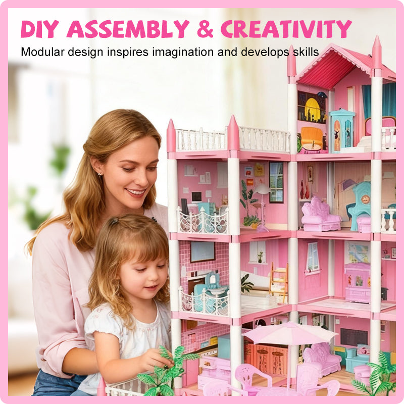 📢📢49% OFF!!⏰DIY Luminous Princess Castle Dollhouse