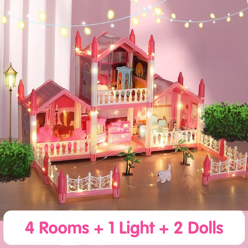 📢📢49% OFF!!⏰DIY Luminous Princess Castle Dollhouse