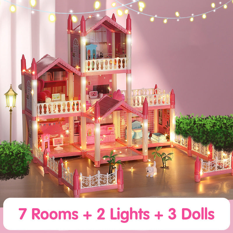 📢📢49% OFF!!⏰DIY Luminous Princess Castle Dollhouse