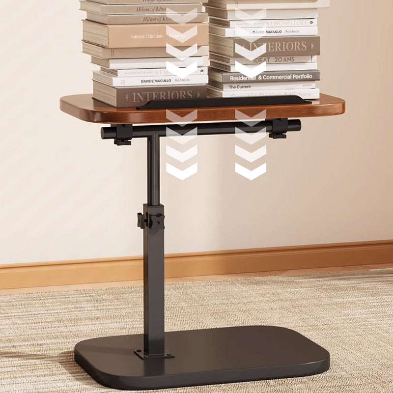 C-shaped adjustable folding table