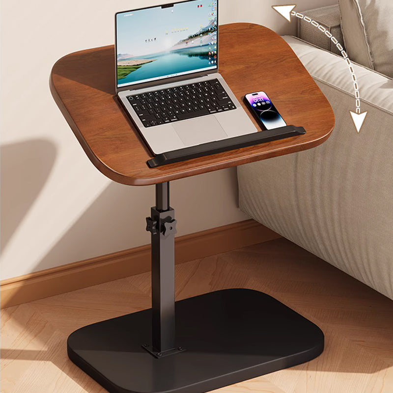 C-shaped adjustable folding table