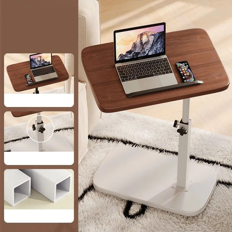 C-shaped adjustable folding table