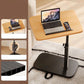 C-shaped adjustable folding table