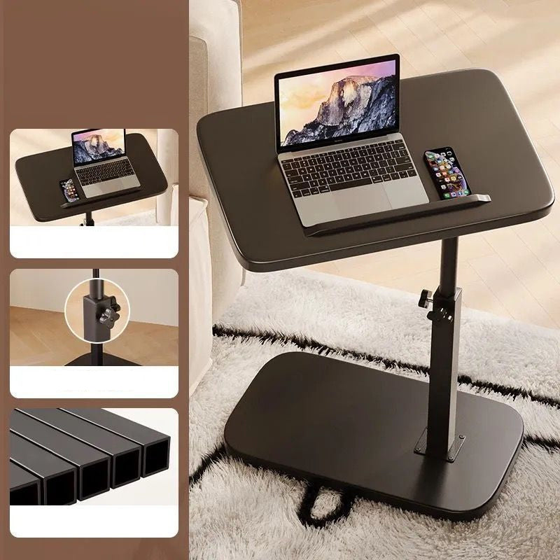 C-shaped adjustable folding table
