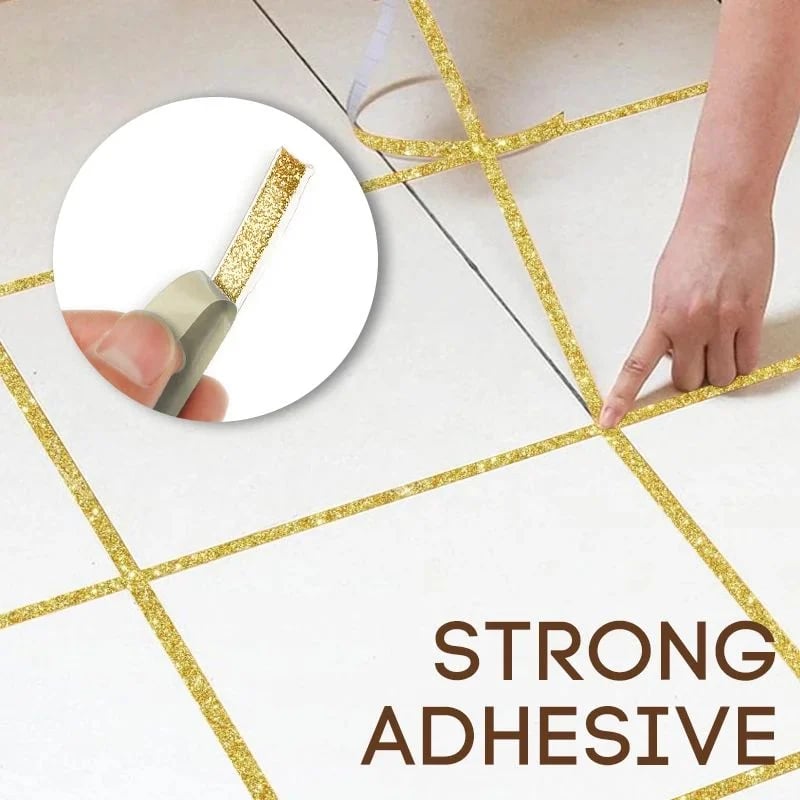 Ceramic Tile Gap Mildewproof Waterproof Self-Adhesive Caulk Strip 🛠️✨ – No More Dirty Gaps! 🚫🦠 Easy DIY, Long-Lasting Seal for Tiles, Sinks & Tubs