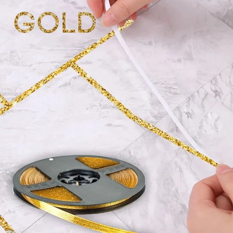 Ceramic Tile Gap Mildewproof Waterproof Self-Adhesive Caulk Strip 🛠️✨ – No More Dirty Gaps! 🚫🦠 Easy DIY, Long-Lasting Seal for Tiles, Sinks & Tubs