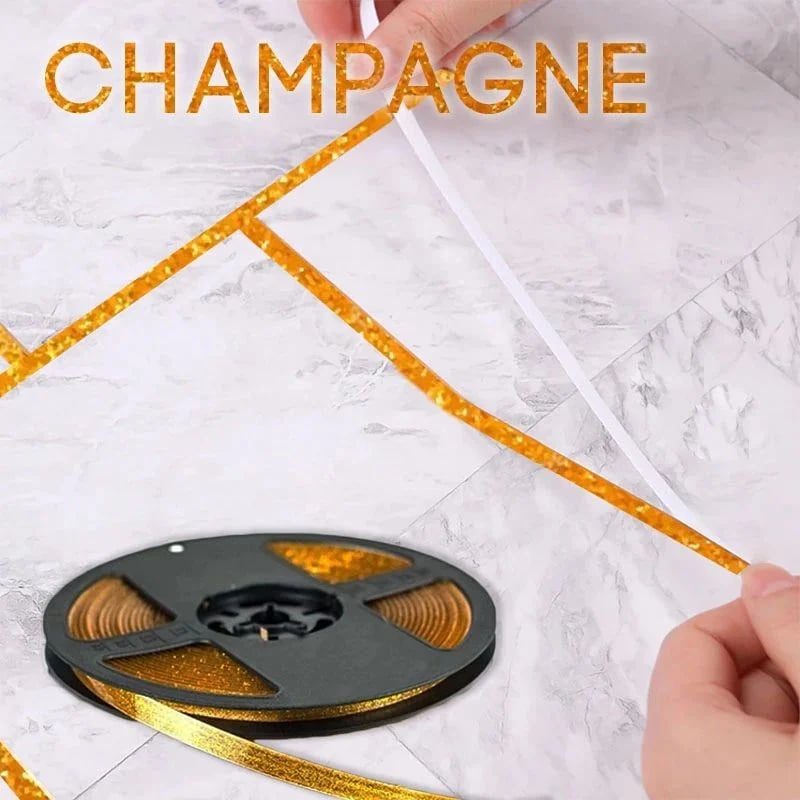 Ceramic Tile Gap Mildewproof Waterproof Self-Adhesive Caulk Strip 🛠️✨ – No More Dirty Gaps! 🚫🦠 Easy DIY, Long-Lasting Seal for Tiles, Sinks & Tubs