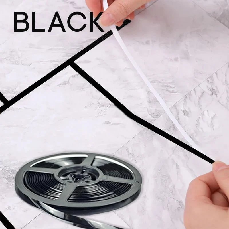 Ceramic Tile Gap Mildewproof Waterproof Self-Adhesive Caulk Strip 🛠️✨ – No More Dirty Gaps! 🚫🦠 Easy DIY, Long-Lasting Seal for Tiles, Sinks & Tubs
