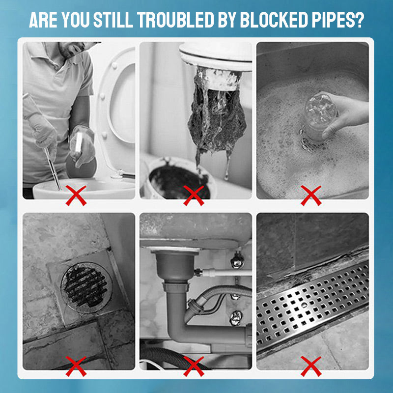 🔥 Multifunctional Pipe Unclogger – Removes Blockages and Unpleasant Odors from Drains 🔥