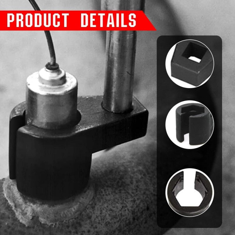 📢📢50% OFF! ⏳ Automotive O₂ Sensor Offset Socket & Thread Chaser 5-Piece Set – CR-V Steel, Side Cutout Design & Universal Fit for Fast, Safe Repairs! 🔧🚗
