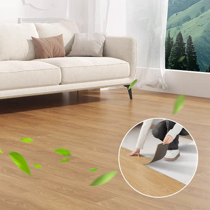 （36 in × 6 in × 1/8 in）🏠 Wood Grain Peel and Stick Floor Tiles ， Self-Adhesive, Waterproof & Easy DIY Installation 🌿
