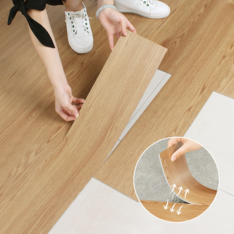 （36 in × 6 in × 1/8 in）🏠 Wood Grain Peel and Stick Floor Tiles ， Self-Adhesive, Waterproof & Easy DIY Installation 🌿