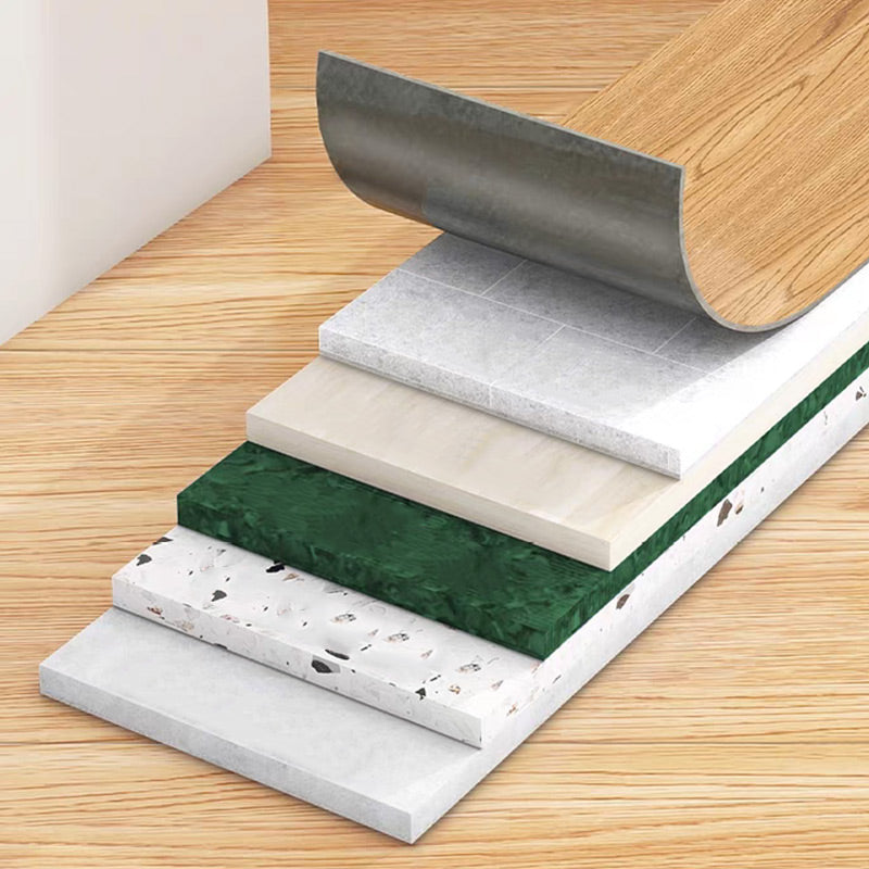 （36 in × 6 in × 1/8 in）🏠 Wood Grain Peel and Stick Floor Tiles ， Self-Adhesive, Waterproof & Easy DIY Installation 🌿