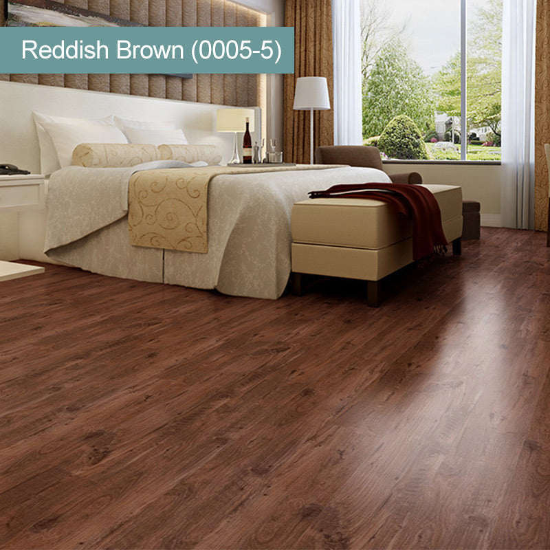 （36 in × 6 in × 1/8 in）🏠 Wood Grain Peel and Stick Floor Tiles ， Self-Adhesive, Waterproof & Easy DIY Installation 🌿