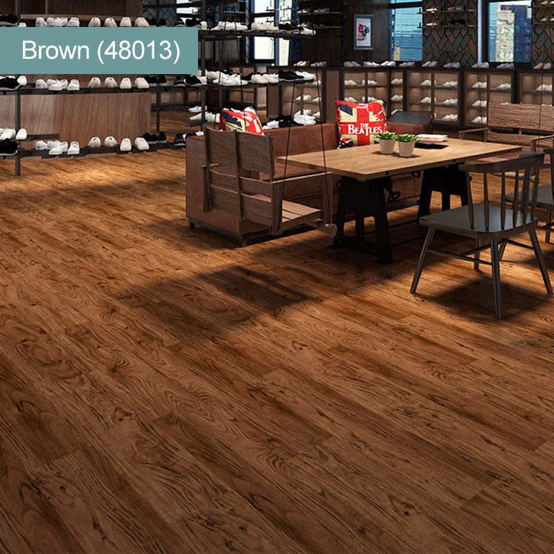 （36 in × 6 in × 1/8 in）🏠 Wood Grain Peel and Stick Floor Tiles ， Self-Adhesive, Waterproof & Easy DIY Installation 🌿