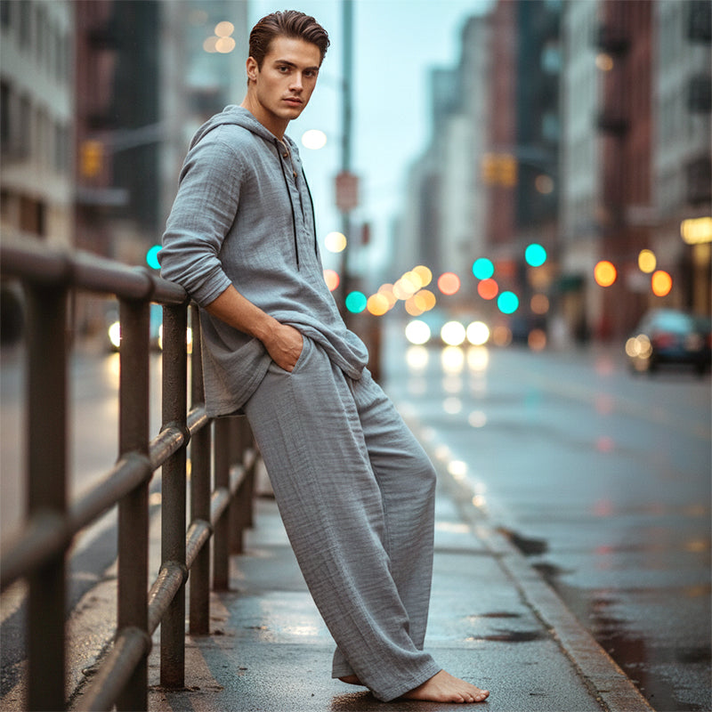 🔈🔈LIMITED TIME OFFER - 50% OFF🔥2-piece set for men: loose-fitting hoodie and pants