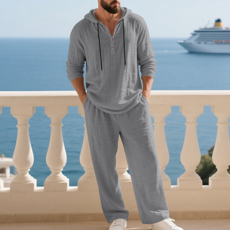 🔈🔈LIMITED TIME OFFER - 50% OFF🔥2-piece set for men: loose-fitting hoodie and pants