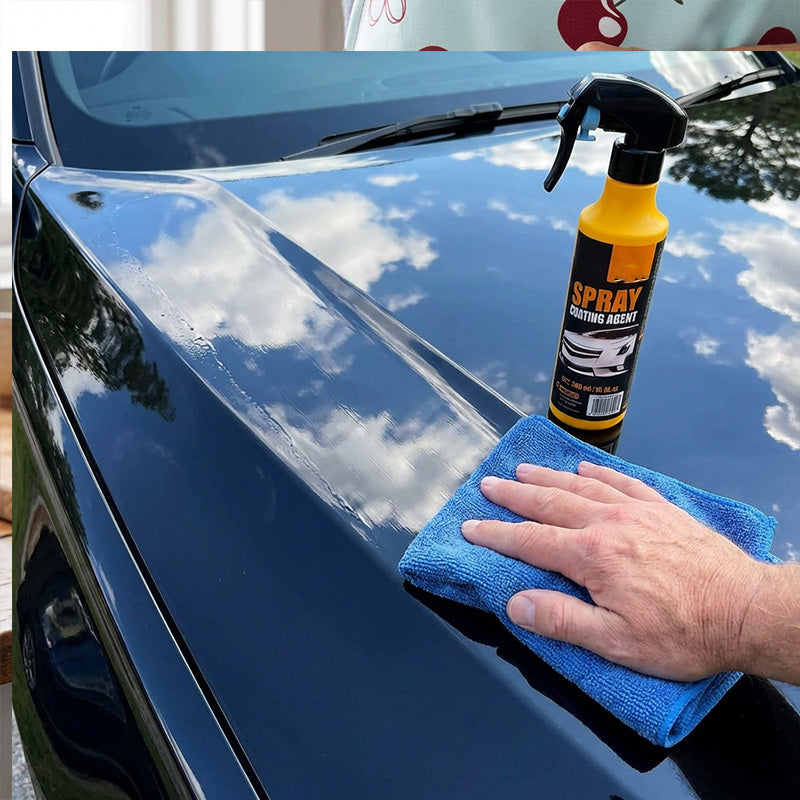 3‑in‑1 SiO₂ Ceramic Quick Coat Spray – Waterless Wash, Streak‑Free Gloss & Rain‑Beading Shield (UK)