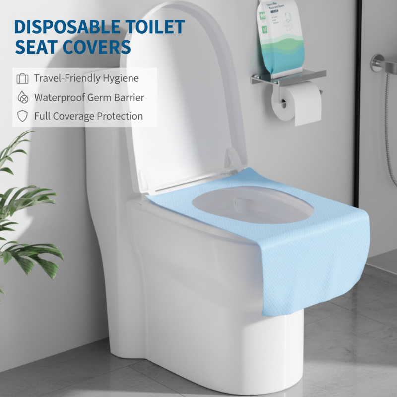 Disposable Waterproof Toilet Seat Covers Pack – Hygienic, Comfortable & Perfect for Travel & Public Restrooms 🧳