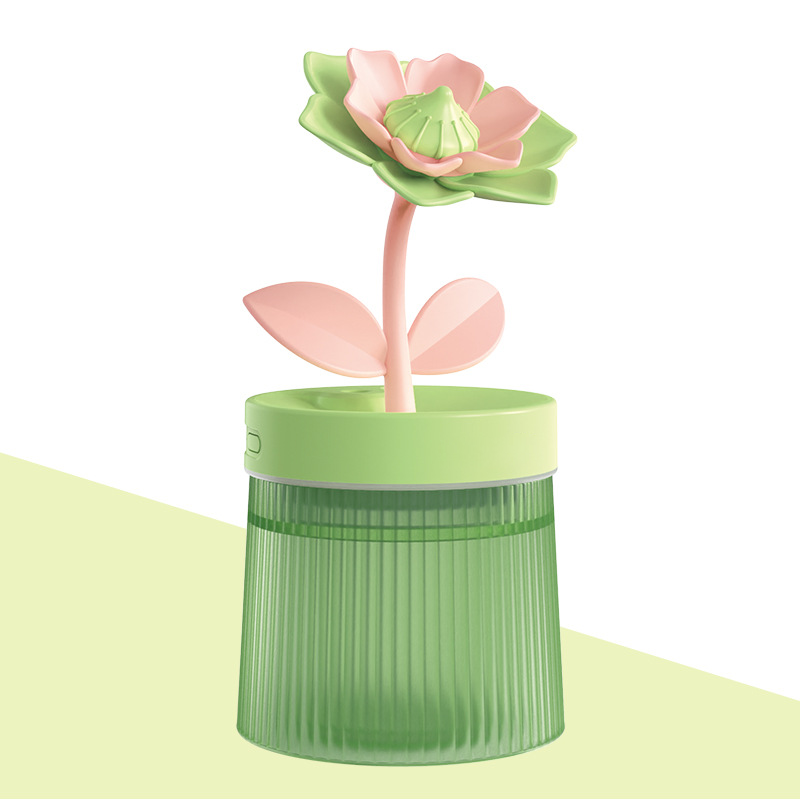 🌸 Customize Your Mist & Mood 💐 Flower Humidifier with Dual Spray Modes & 7-Color Night Light 💦