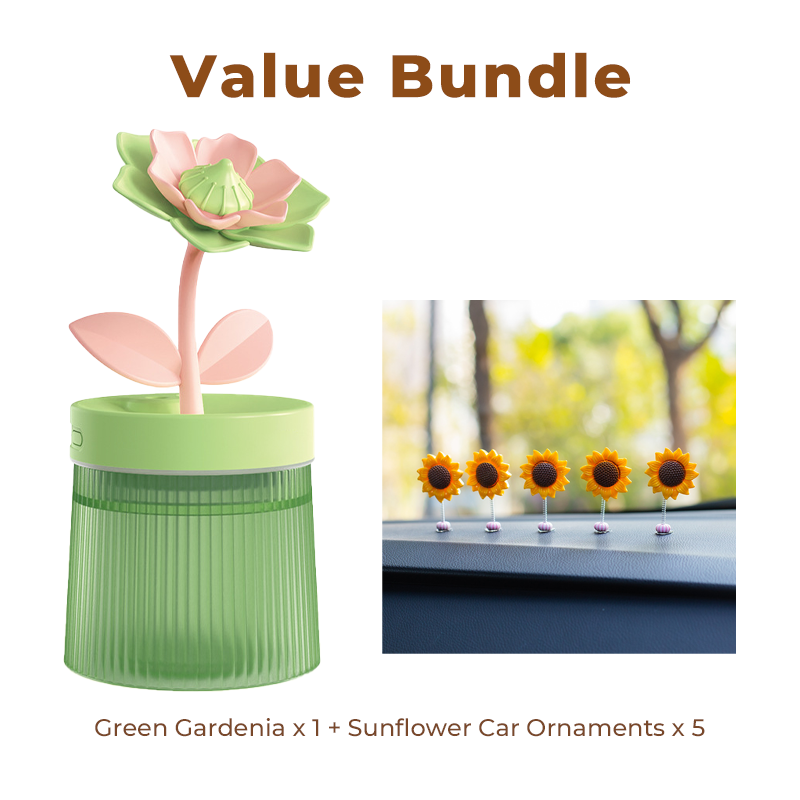 🌸 Customize Your Mist & Mood 💐 Flower Humidifier with Dual Spray Modes & 7-Color Night Light 💦