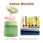 🌸 Customize Your Mist & Mood 💐 Flower Humidifier with Dual Spray Modes & 7-Color Night Light 💦