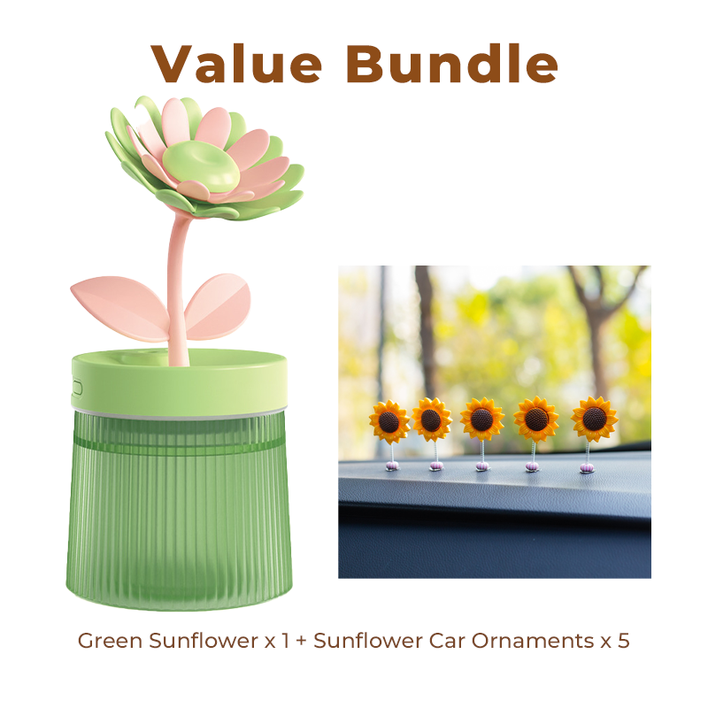 🌸 Customize Your Mist & Mood 💐 Flower Humidifier with Dual Spray Modes & 7-Color Night Light 💦