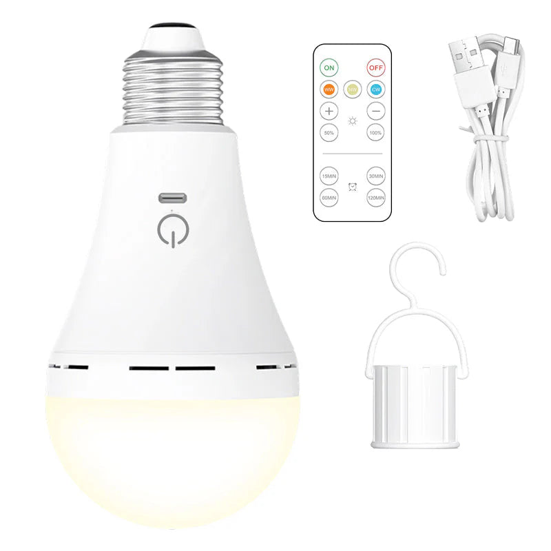 Portable Rechargeable LED Camping Light Bulb