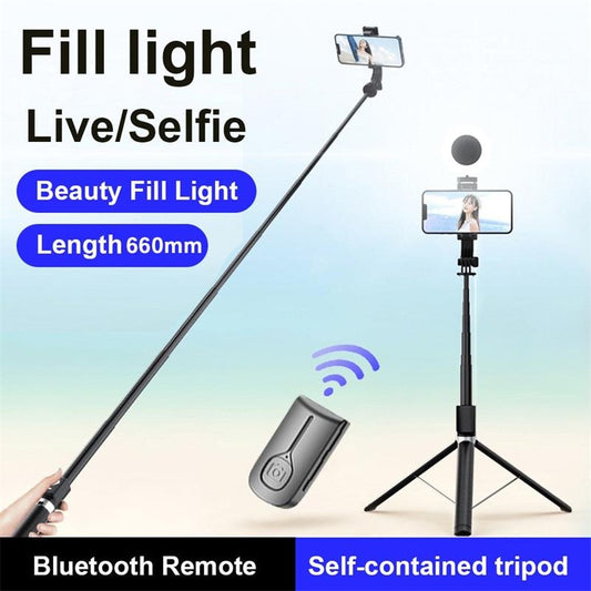 New 6-in-1 Bluetooth Selfie Stick