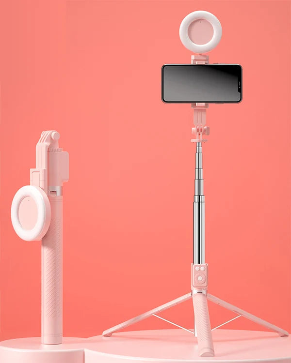 New 6-in-1 Bluetooth Selfie Stick