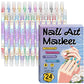 ⏳ 50% OFF! 🎨Dual-Tip Nail Art Pens – Quick-Dry, No UV Lamp, Fine & Brush Tips, 12/24 Colors, Easy DIY Nail Art 💅🖌️