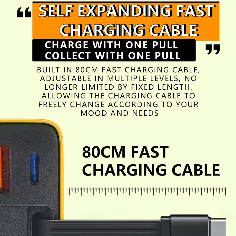 🔥 2026 Sale — Over 36200 Sold!⚡65W Charger with Retractable Type-C Cable 📲
