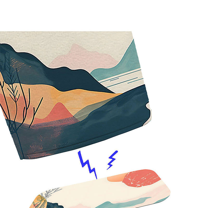 Magnetic Printed Eyeglass Holder with Plush Lining