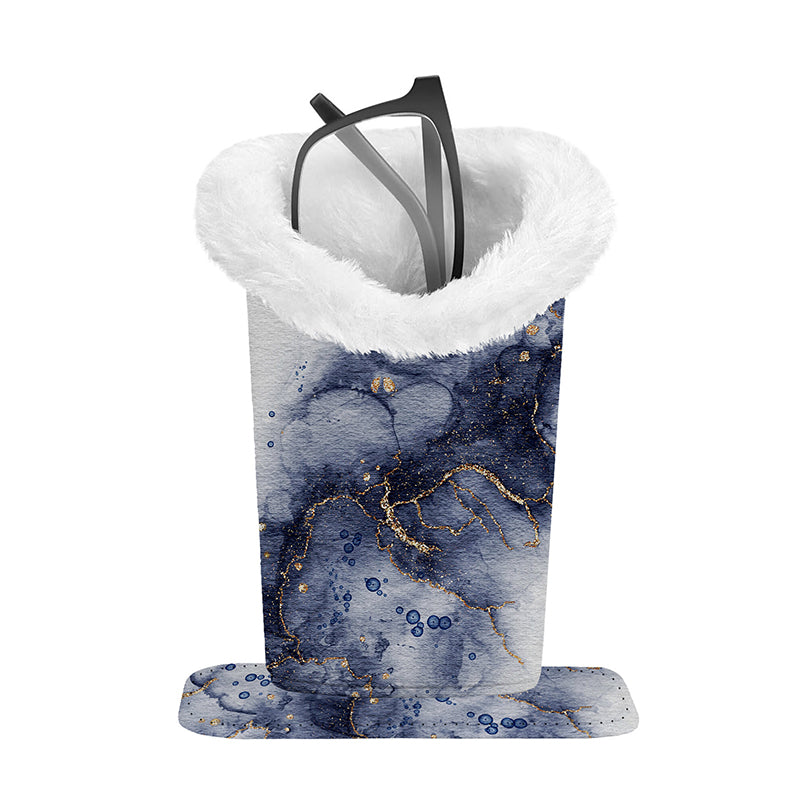 Magnetic Printed Eyeglass Holder with Plush Lining