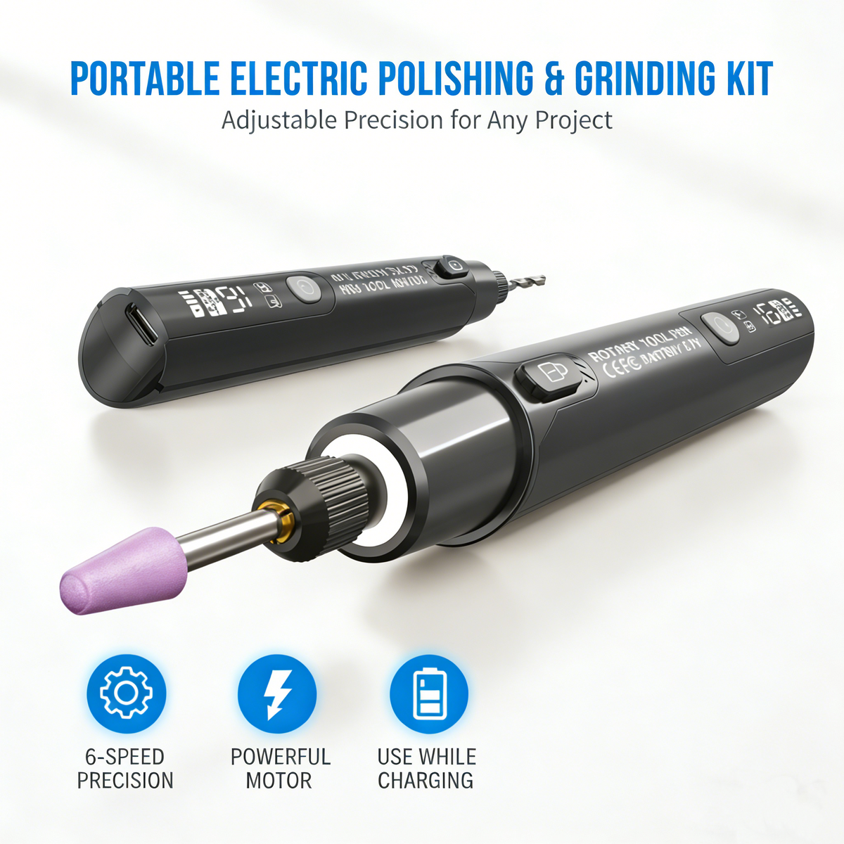 🛠️⚙️Portable Electric Rotary Grinding, Polishing, and Engraving Kit |  DIY Crafts and Model Making🔄