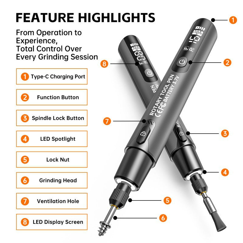 🛠️⚙️Portable Electric Rotary Grinding, Polishing, and Engraving Kit |  DIY Crafts and Model Making🔄